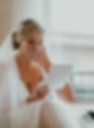 bride reads an emotional letter from groom